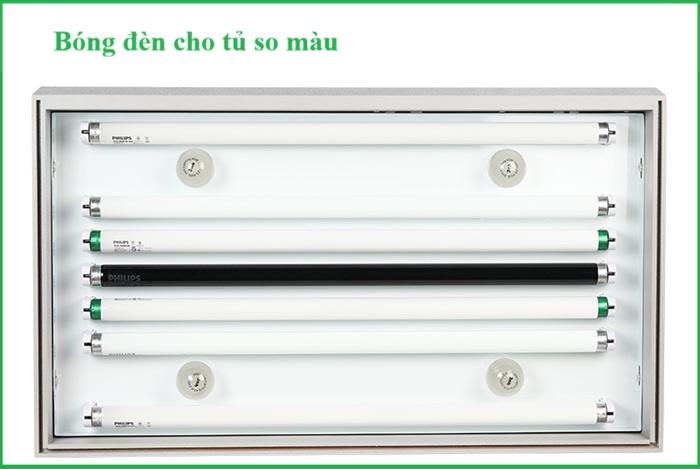 Tủ so màu T60(5) được tích hợp 5 nguồn sáng Tủ so màu T60(5) được tích hợp 5 nguồn sáng