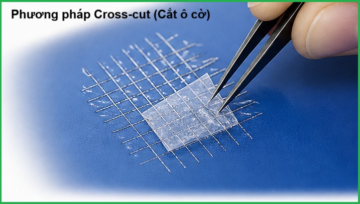 Lỗi thường gặp khi test bám dính sơn theo ISO 2409 hay ASTM D3359